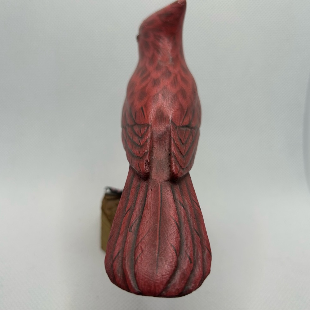 Vintage Everett Eckstein hand carved hand painted bird Cardinal Quail lot of two - Picture 7 of 10